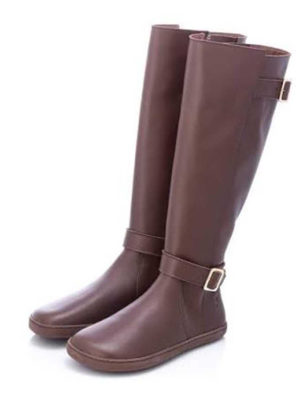 Shapen GLAM Knee-High barefoot boots Brown 39